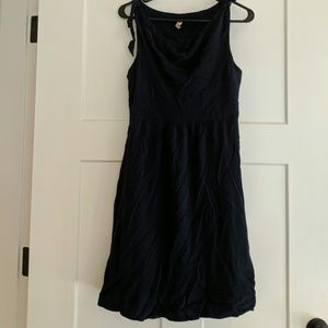 Cute cottony navy blue dress